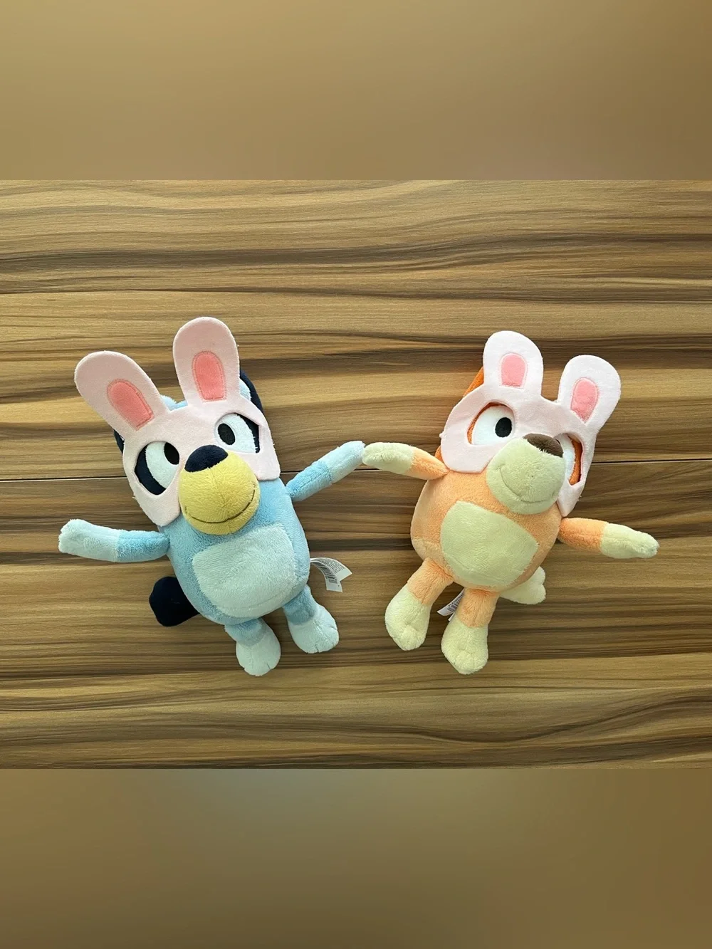 Disney Bluey 8” Bingo 7” Easter Plush Toys 2 Piece Bundle